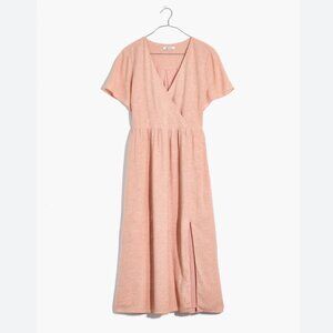 Madewell Linen-Blend Clara Midi Dress
